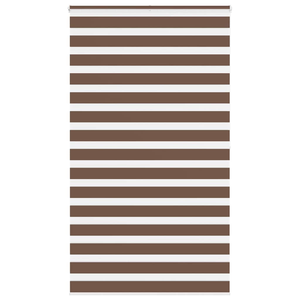VidaXL Zebra-Rollo 135 x 200 cm, Stoffbreite 130,9 cm, Polyester, braun