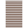 Vidaxl zebra rolgordijn 145x200 cm stofbreedte 140,9cm polyester bruin