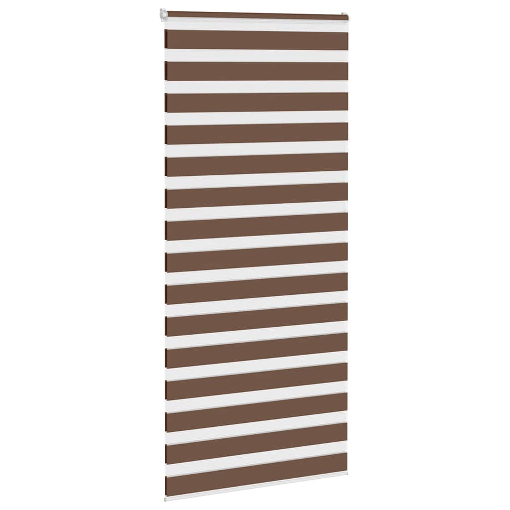 VidaXL Zebra-Rollo, 95 x 230 cm, Stoffbreite 90,9 cm, Polyester, braun