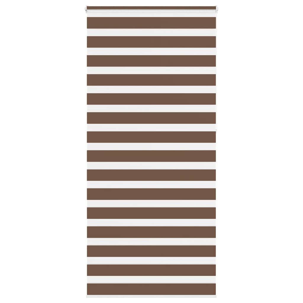 VidaXL Zebra-Rollo, 110 x 230 cm, Stoffbreite 105,9 cm, Polyester, braun