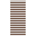 Vidaxl zebra rolgordijn 115x230 cm stofbreedte 110,9cm polyester bruin
