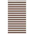 Vidaxl zebra rolgordijn 120x230 cm stofbreedte 115,9cm polyester bruin