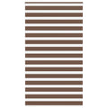 Vidaxl zebra rolgordijn 130x230 cm stofbreedte 125,9cm polyester bruin