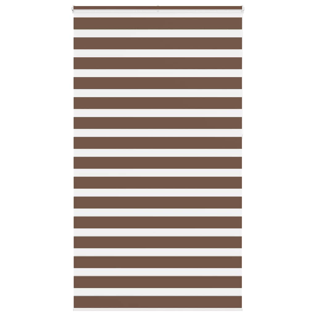 VidaXL Zebra-Rollo, 130 x 230 cm, Stoffbreite 125,9 cm, Polyester, braun