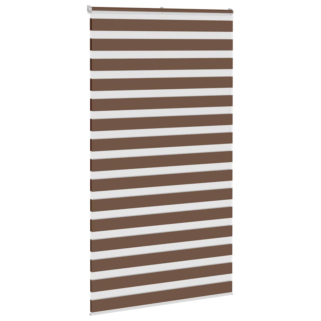 VidaXL Zebra-Rollo, 135 x 230 cm, Stoffbreite 130,9 cm, Polyester, braun