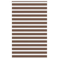 Vidaxl zebra rolgordijn 145x230 cm stofbreedte 140,9cm polyester bruin