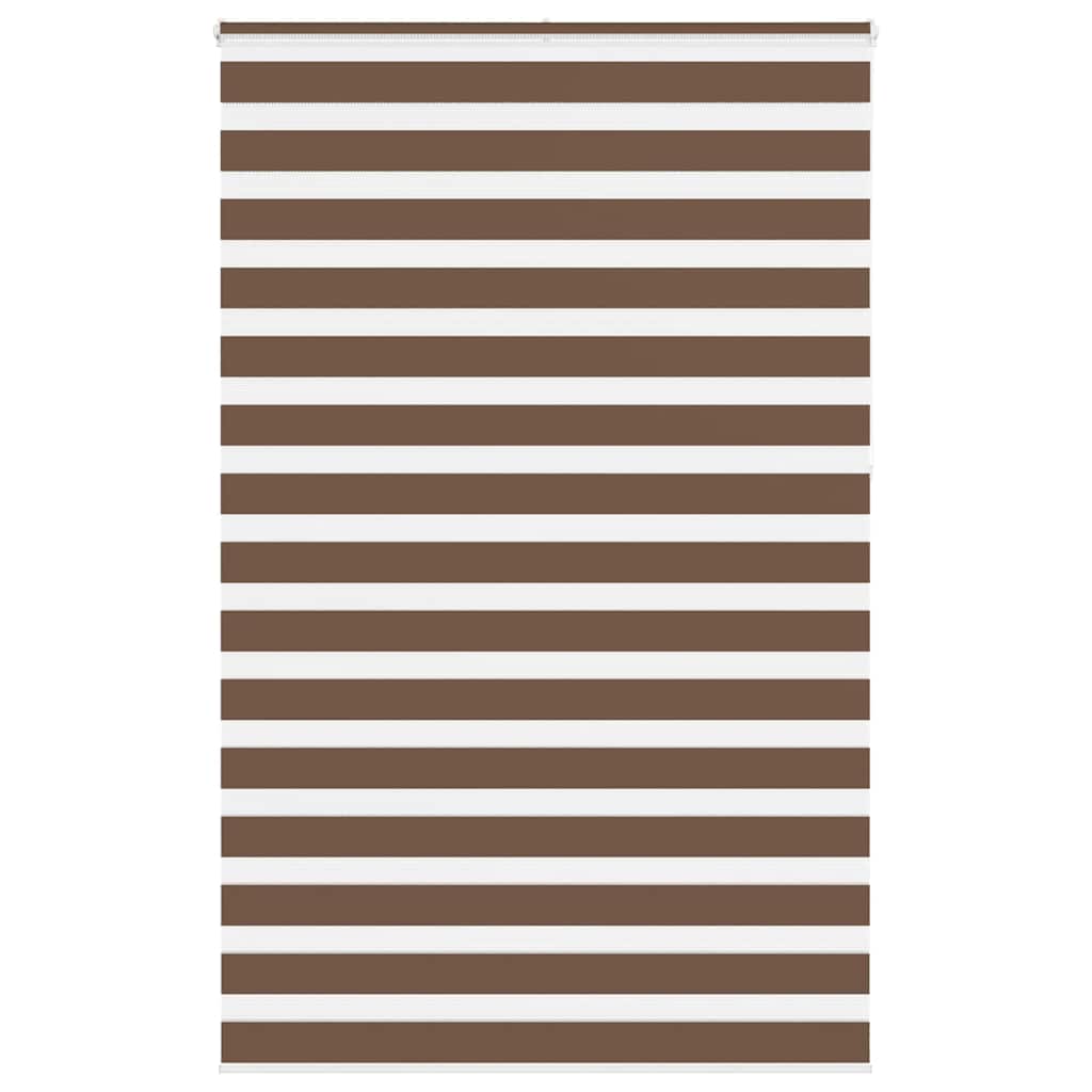 Vidaxl zebra rolgordijn 150x230 cm stofbreedte 145,9cm polyester bruin