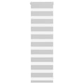 Vidaxl zebra rolgordijn 50x100 cm stofbreedte 45,9cm lichtgrijs