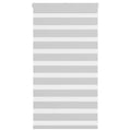 Vidaxl zebra rolgordijn 70x100 cm stofbreedte 65,9 cm lichtgrijs