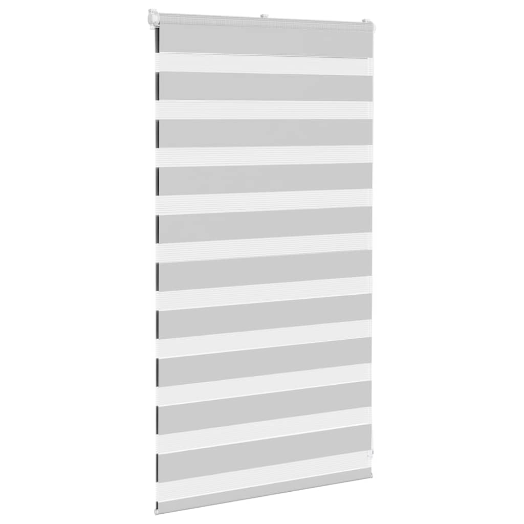 VidaXL Zebra-Rollo 70 x 100 cm, Stoffbreite 65,9 cm, hellgrau