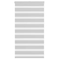 Vidaxl zebra rolgordijn 80x100 cm stofbreedte 75,9 cm lichtgrijs