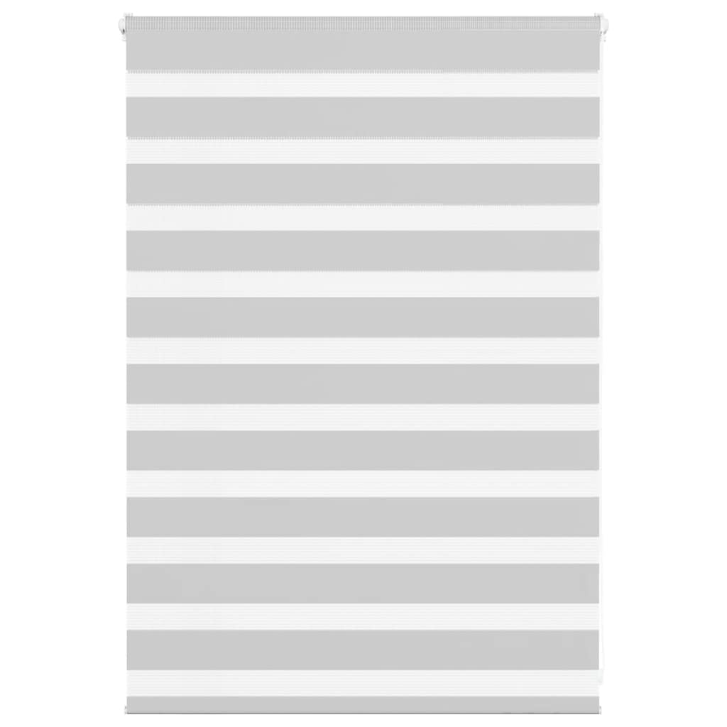 VidaXL Zebra-Rollo 95 x 100 cm, Stoffbreite 90,9 cm, hellgrau