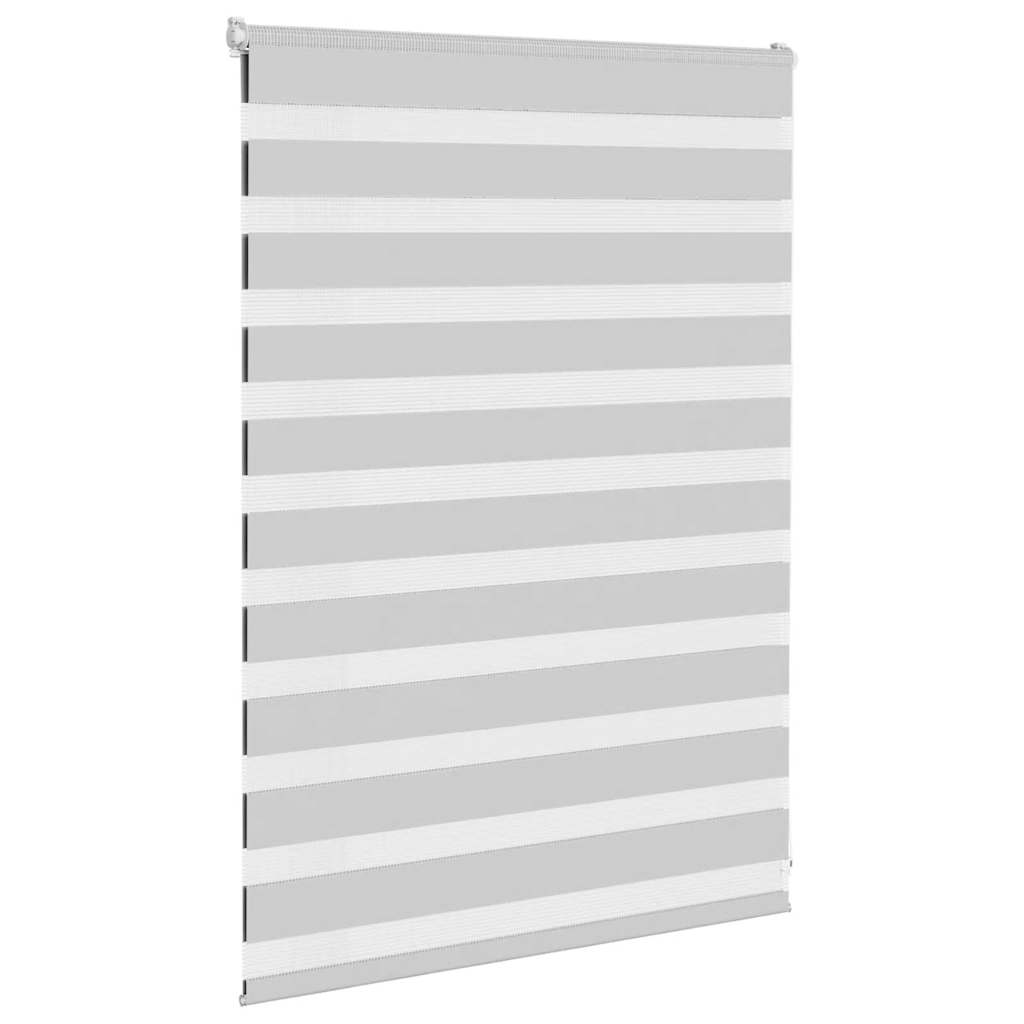 VidaXL Zebra-Rollo 95 x 100 cm, Stoffbreite 90,9 cm, hellgrau