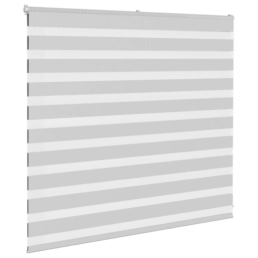 VidaXL Zebra-Rollo 155 x 100 cm, Stoffbreite 150,9 cm, hellgrau