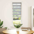 VidaXL Zebra-Rollo 40 x 150 cm, Stoffbreite 35,9 cm, hellgrau