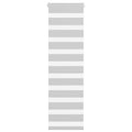 Vidaxl zebra rolgordijn 45x150 cm stofbreedte 40,9 cm lichtgrijs