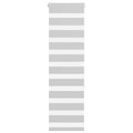 Vidaxl zebra rolgordijn 50x150 cm stofbreedte 45,9cm lichtgrijs