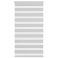 Vidaxl zebra rolgordijn 70x150 cm stofbreedte 65,9 cm lichtgrijs
