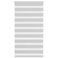 Vidaxl zebra rolgordijn 75x150 cm stofbreedte 70,9 cm lichtgrijs