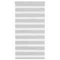 Vidaxl zebra rolgordijn 80x150 cm stofbreedte 75,9 cm lichtgrijs