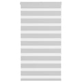 Vidaxl zebra rolgordijn 90x150 cm stofbreedte 85,9 cm lichtgrijs