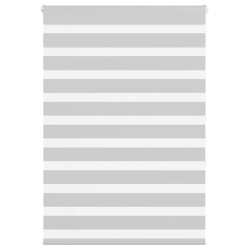 VidaXL Zebra-Rollo 100 x 150 cm, Stoffbreite 95,9 cm, hellgrau