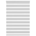 Vidaxl zebra rolgordijn 100x150 cm stofbreedte 95,9 cm lichtgrijs