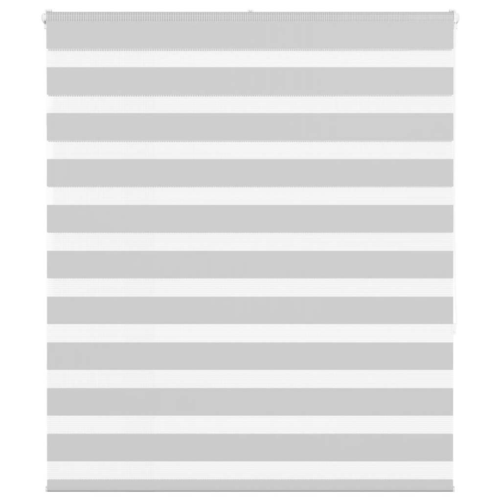 Vidaxl zebra rolgordijn 135x150 cm stofbreedte 130,9 cm lichtgrijs