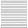 Vidaxl zebra rolgordijn 145x150 cm stofbreedte 140,9 cm lichtgrijs