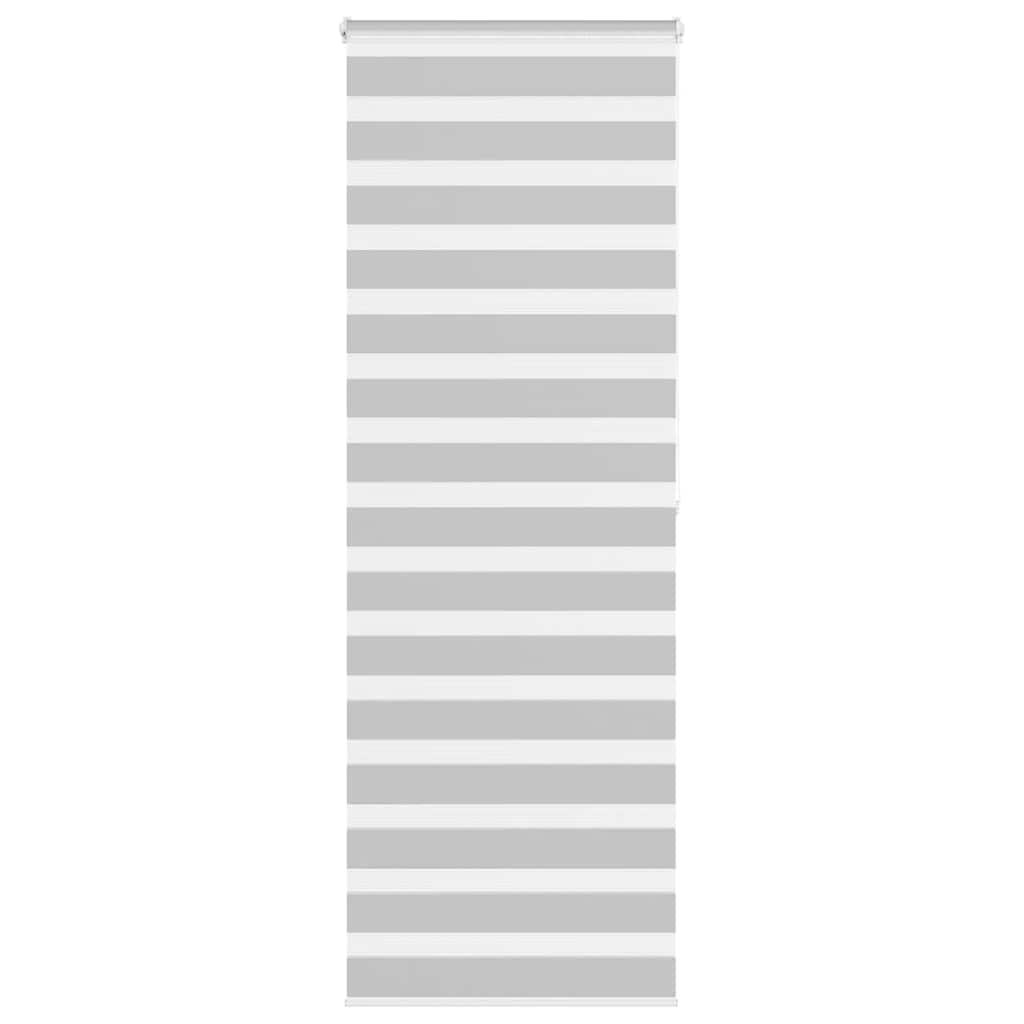 VidaXL Zebra-Rollo 85 x 200 cm, Stoffbreite 80,9 cm, hellgrau