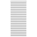 Vidaxl zebra rolgordijn 115x200 cm stofbreedte 110,9 cm lichtgrijs