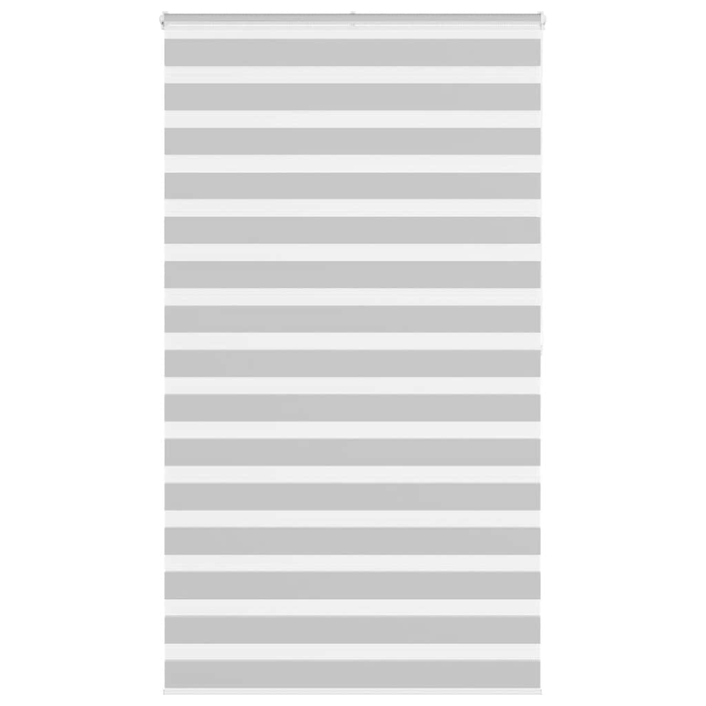VidaXL Zebra-Rollo 125 x 200 cm, Stoffbreite 120,9 cm, hellgrau