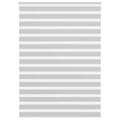 Vidaxl zebra rolgordijn 155x200 cm stofbreedte 150,9 cm lichtgrijs