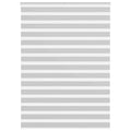 Vidaxl zebra rolgordijn 160x200 cm stofbreedte 155,9 cm lichtgrijs