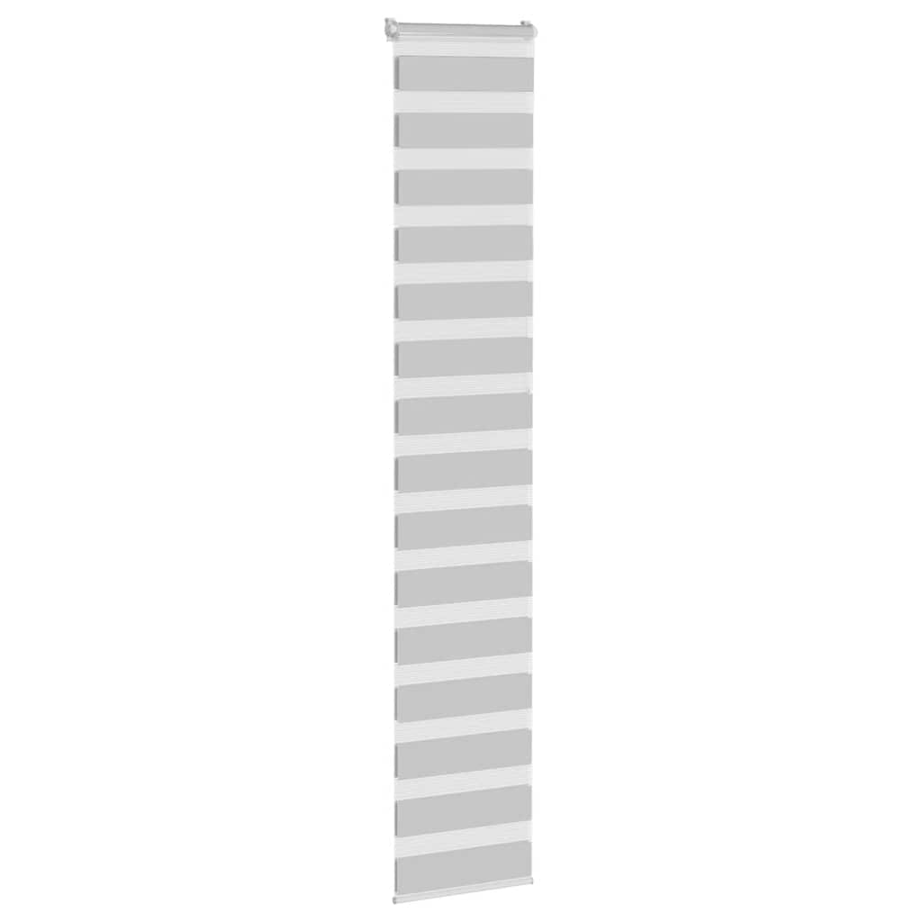 VidaXL Zebra-Rollo 40 x 230 cm, Stoffbreite 35,9 cm, hellgrau