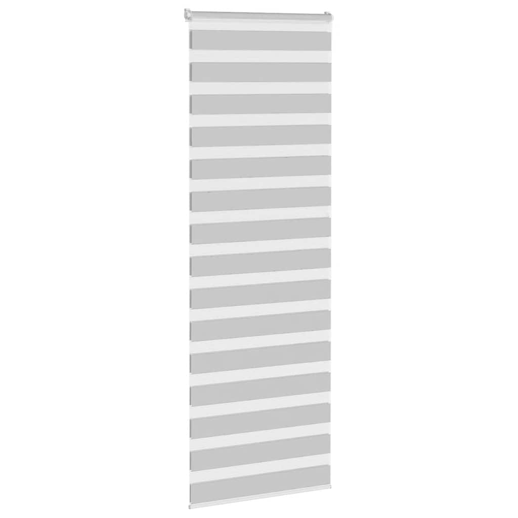 VidaXL Zebra-Rollo 85 x 230 cm, Stoffbreite 80,9 cm, hellgrau