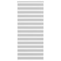 Vidaxl zebra rolgordijn 95x230 cm stofbreedte 90,9 cm lichtgrijs