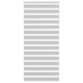 Vidaxl zebra rolgordijn 100x230 cm stofbreedte 95,9 cm lichtgrijs