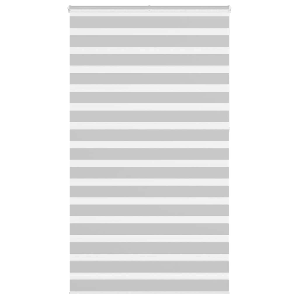 VidaXL Zebra-Rollo 125 x 230 cm, Stoffbreite 120,9 cm, hellgrau