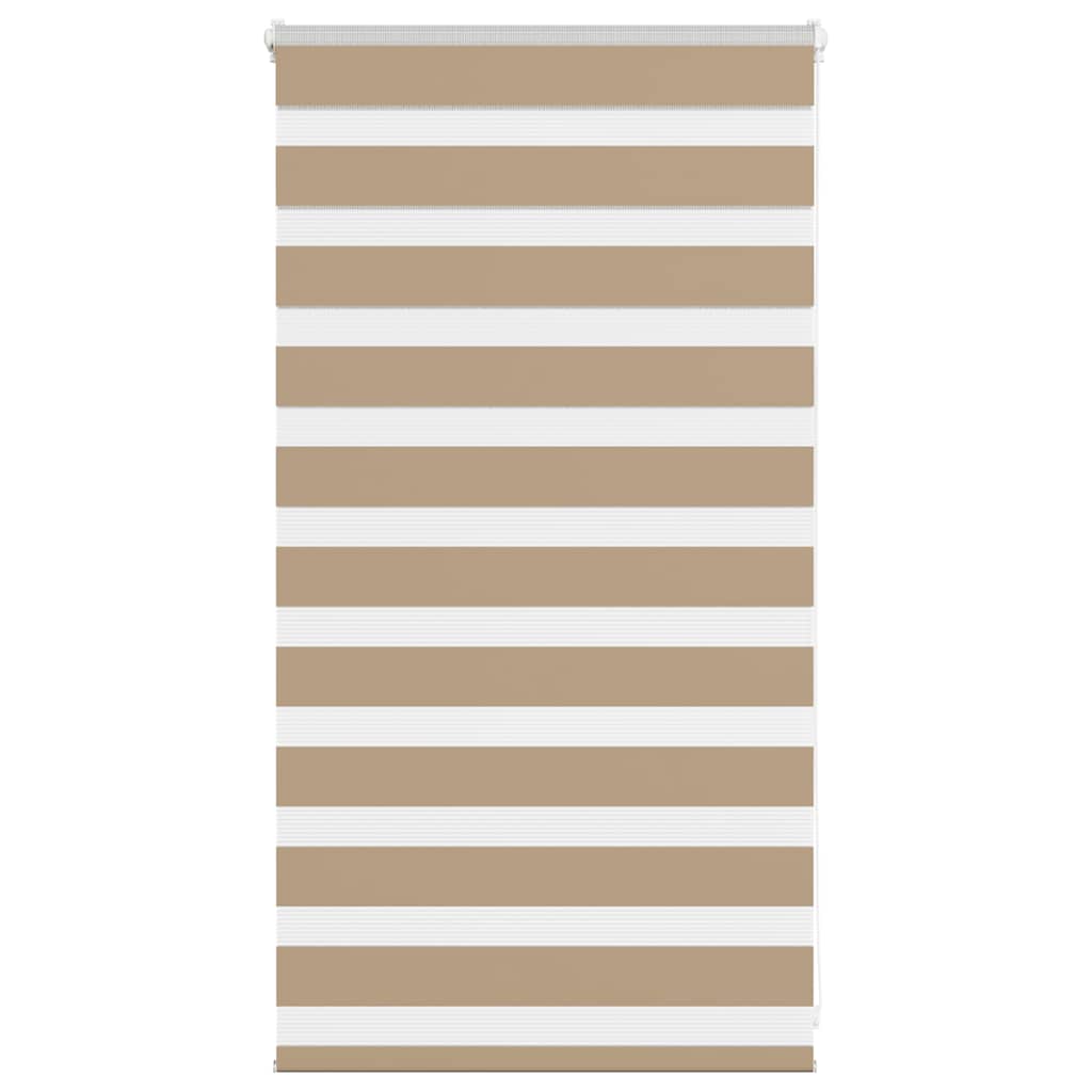 Vidaxl zebra blind 70x100 cm stofbreedte 65,9 cm polyester zandbruin