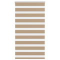Vidaxl zebra blind 70x100 cm stofbreedte 65,9 cm polyester zandbruin