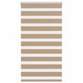 Vidaxl zebra blind 75x100 cm stofbreedte 70,9 cm polyester zandbruin