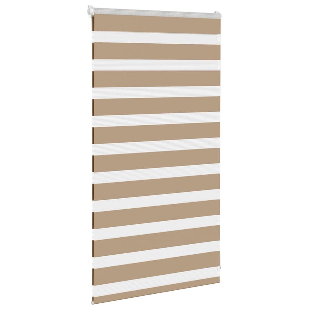 Vidaxl zebra blind 75x100 cm stofbreedte 70,9 cm polyester zandbruin