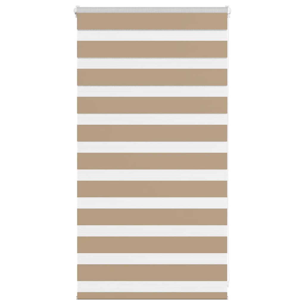 Vidaxl zebra blind 90x100 cm stofbreedte 85,9 cm polyester zandbruin