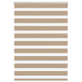 Vidaxl zebra blind 110x100 cm stofbreedte 105,9 cm polyester zandbruin