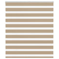 Vidaxl zebra blind 125x100 cm stofbreedte 120,9 cm polyester zandbruin
