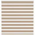 Vidaxl zebra blind 145x100 cm stofbreedte 140,9 cm polyester zandbruin