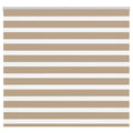 Vidaxl zebra blind 160x100 cm stofbreedte 155,9 cm polyester zandbruin