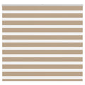 Vidaxl zebra blind 165x100 cm stofbreedte 160,9 cm polyester zandbruin