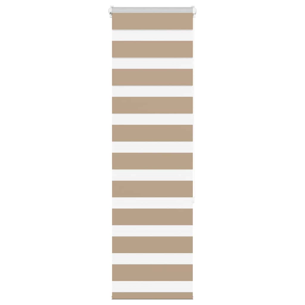 Vidaxl zebra blind 45x150 cm stofbreedte 40,9 cm polyester zandbruin